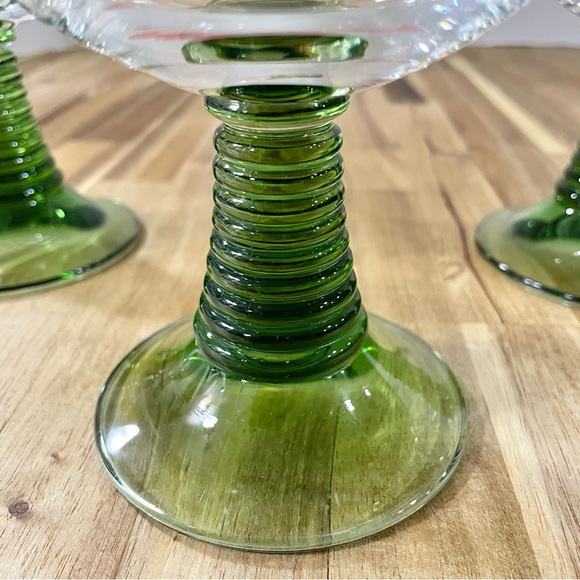 Vintage Heidelberg Germany Wine Glasses Green Beehive Stem Castle Ball 1988 - Picture 5 of 9